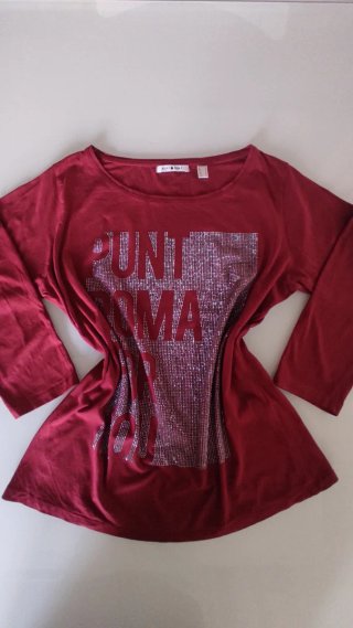Camiseta Punto Roma granate talla M