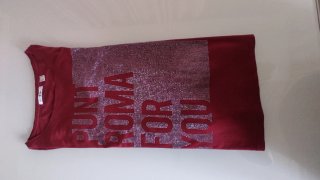 Camiseta Punto Roma granate talla M