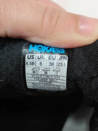 Hoka Clifton 9 GTX Zapatillas Negras