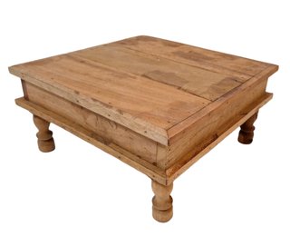 Asiento infantil madera bajo