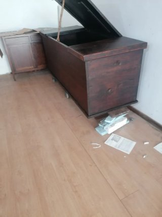 Arca de madera de castaño