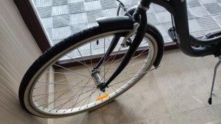 Bicicleta de 26"vintage con cesta