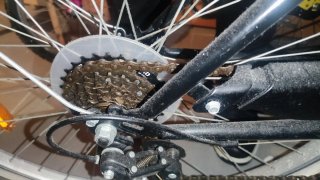 Bicicleta de 26"vintage con cesta