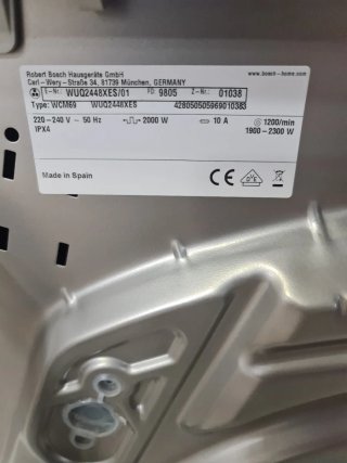 Lavadora Bosch Serie 6 8kg 1200rpm