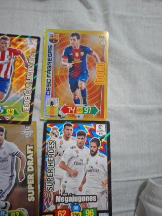 Lote antiguas Adrenalyn: Navas, Asensio, Fàbregas