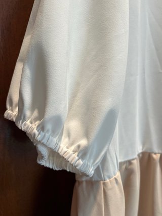 Abito corto SHEIN bianco e beige