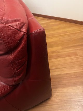 Coppia Divani 2 e 3 Posti Natuzzi Pelle bordeaux