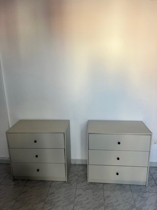 Dos Cómodas GURSKEN 3 cajones beige