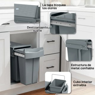 Cubo de Basura30L  contenedores reciclaje