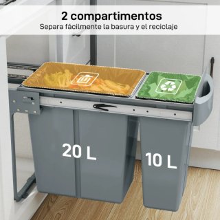 Cubo de Basura30L  contenedores reciclaje
