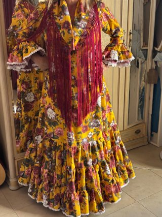 Traje de flamenca canastero