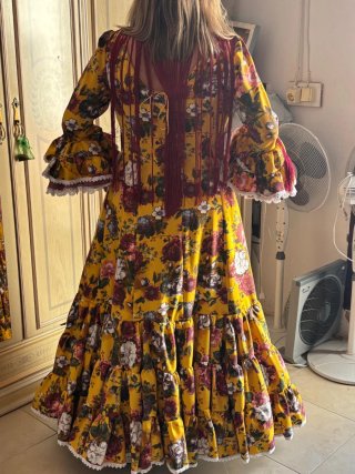Traje de flamenca canastero