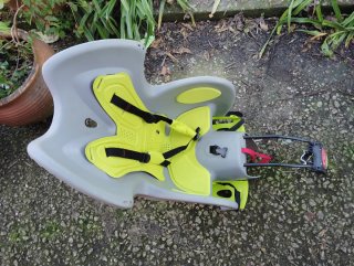 Silla bici niño gris/verde