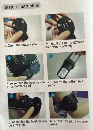 Aparato de electroestimulación muscular nuevo