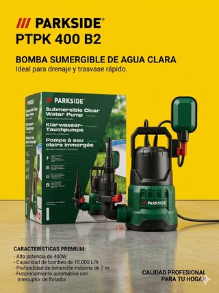 Bomba Sumergible Parkside PTPK 400 B2