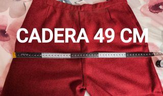 Pantalón de vestir talla 40 color Burdeos.