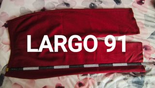Pantalón de vestir talla 40 color Burdeos.