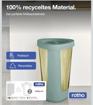 Soporte Bolsa Basura Rotho 50L