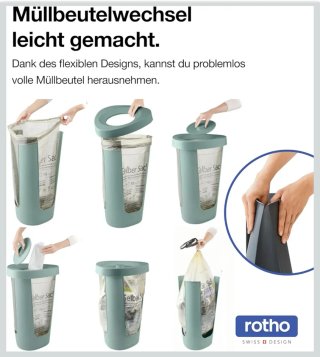 Soporte Bolsa Basura Rotho 50L
