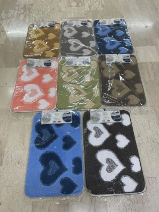 3 Tappeti Bagno Cuore