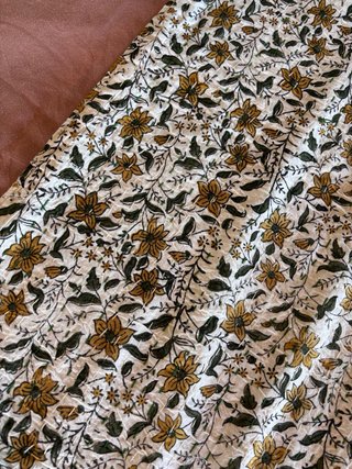 Colcha artesanal blockprint