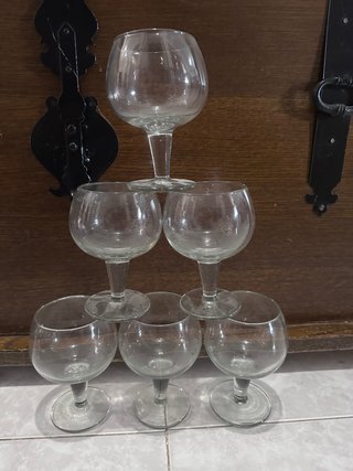 Copas de coñac de cristal