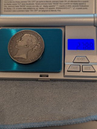 Moneda Plata Victoria DEI GRATIA 1844