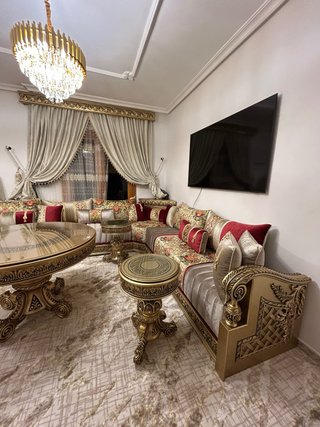 Salón Marroquí Dorado y Rojo