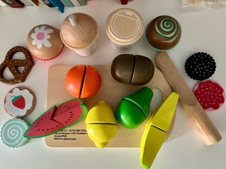Set Frutas y Cupcakes Madera