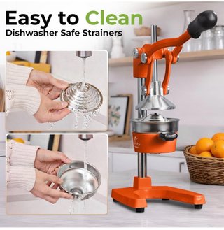 Spremiagrumi manuale Zulay Kitchen arancione