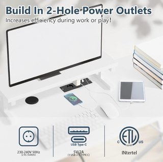 Mesa Gaming Blanca 120x48cm Nueva