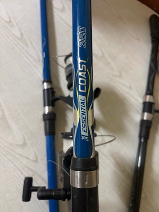 Set di 3 canne da pesca con mulinelli
