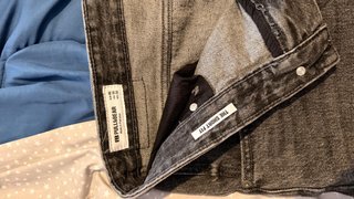 Pantalón vaquero corto Pull&Bear negro
