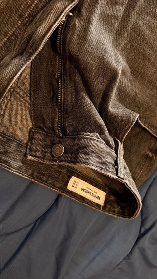 Pantalón vaquero corto Pull&Bear negro