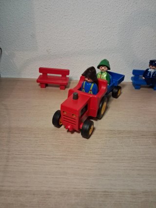 Playmobil: Autobús, Bomberos y Tractor