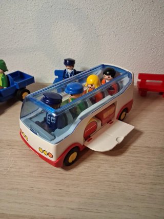 Playmobil: Autobús, Bomberos y Tractor