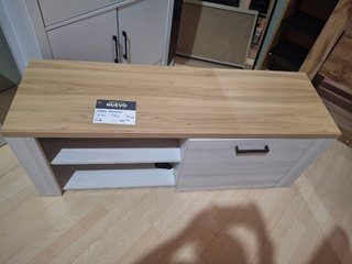 Mueble TV madera beige y marrón