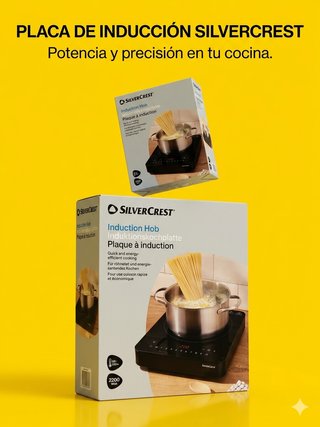 Placa Inducción Silvercrest 2200W