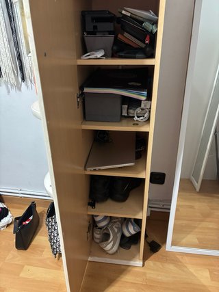 Mueble zapatero estantería esquinal