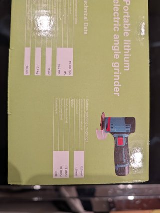 Mini smerigliatrice angolare portatile