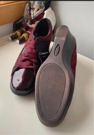 Sapatos Camport Novos Bordô c/ Etiqueta