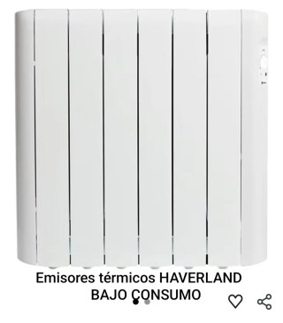 4 Emisores Térmicos Haverland Bajo Consumo