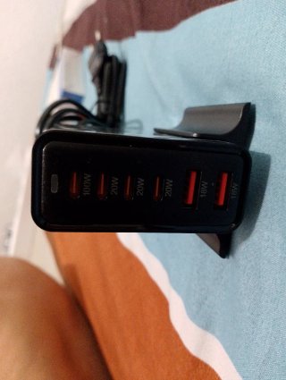 Cargador 200W GaN Negro