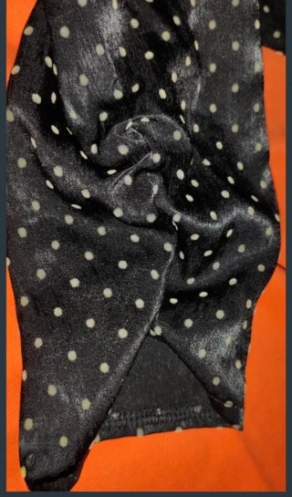 Vestido kimono satén lunares M