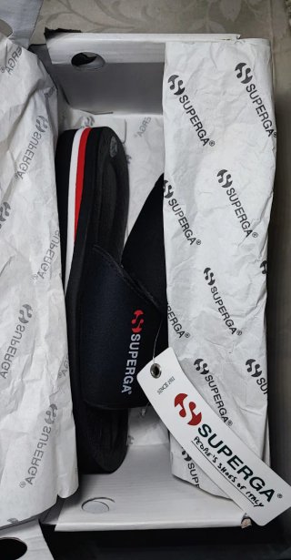 Superga ciabatte nere taglia 38