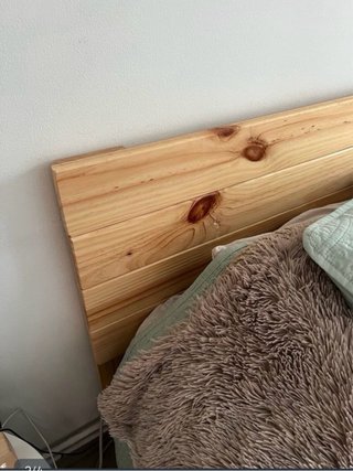 Estructura cama LUFE King de madera 180x190cm