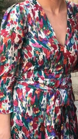Vestido de invitada Uterqüe talla S