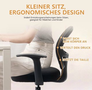 Silla ergonómica de oficina negra