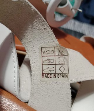 Sandalias Jordana Piel Blancas Talla 39