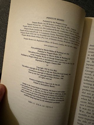 Animal Farm – George Orwell (Penguin Classics)